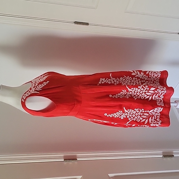 Antonio Melani Orange Embroidery Floral  Dress Size 12 - Picture 5 of 15